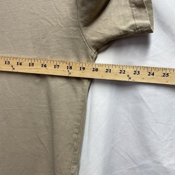 H&M Relaxed Fit Short Sleeve T-Shirt Men Small Beige 100% Cotton Crew Neck - Picture 3 of 16